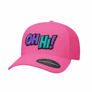 OH Hi! Signature Pink Cap – Teal & Purple Logo